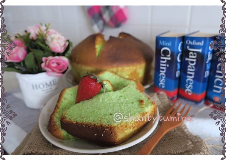 Chiffon cake pandan moist n fluffy