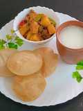 Kumror chokka (Pumpkin & Poteto Sabji)
