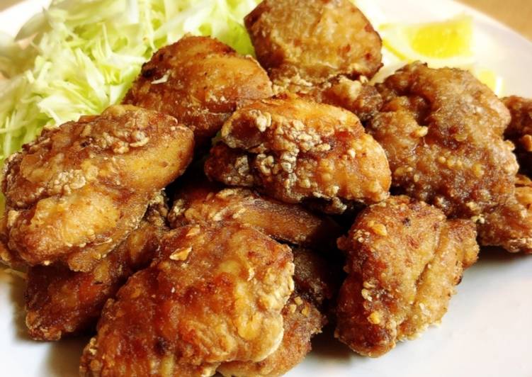 Steps to Prepare Homemade Deep fried chicken (Karage)