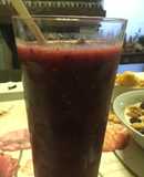 Batido “Sol rojo, al agua ojo”