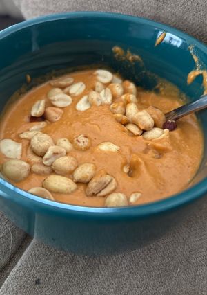 A picture of West African Peanut Soup.