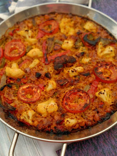 Una foto de Arroz al horno con verduras