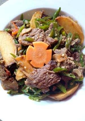 Foto resep Oseng Daging Cabe ijo