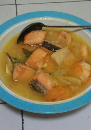 Foto resep Sup Ikan Salmon