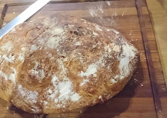 Flour dusted ciabatta