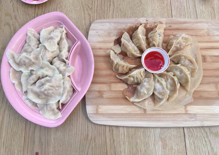 Steps to Prepare Speedy Chinese sweetcorn &amp; pork dumplings