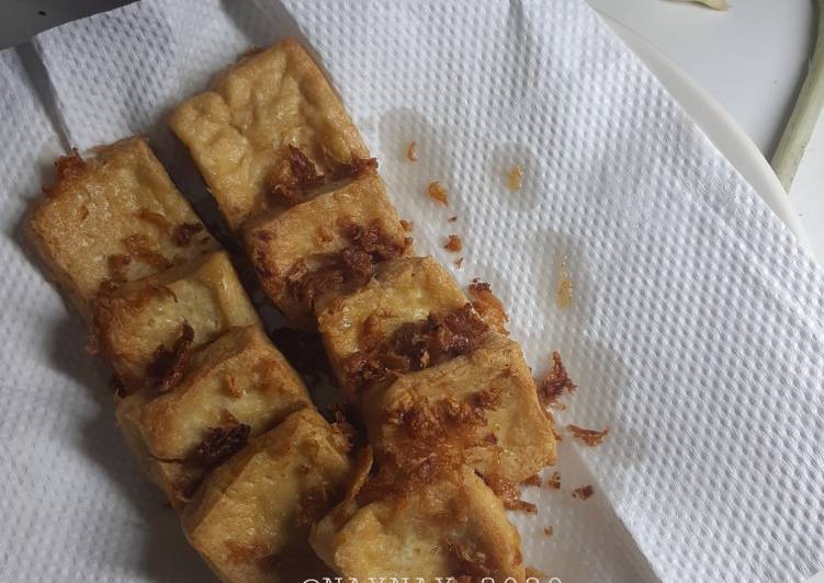 Cara Membuat Tahu Bawang putih, Bikin Ngiler