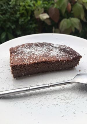 Une photo de Fondant/mousse en au chocolat