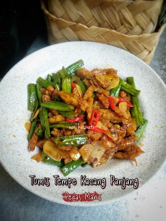 Langkah Gampang Membuat Resep Tumis Tempe Kacang Panjang Pedas Manis yang Menggugah Selera Anti Ribet, Menggugah Selera