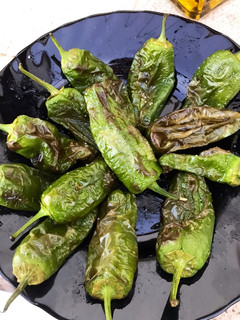 Una foto de Pimientos fritos sin aceite