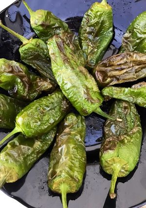 Una foto de Pimientos fritos sin aceite