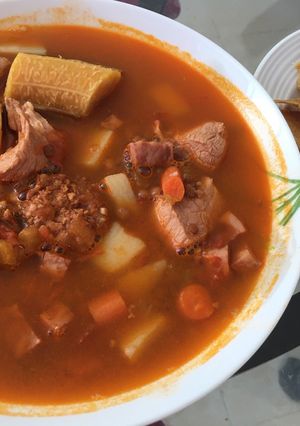 Una foto de Caldo de Lentejas