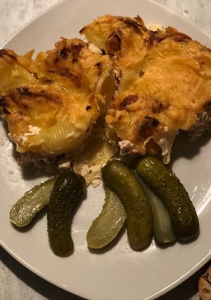 Töltött gragnano tészta sajttal recept fotója