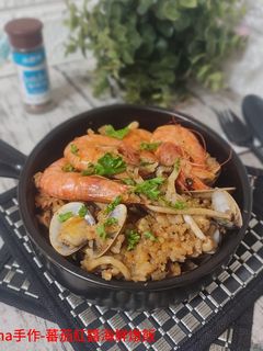 蕃茄紅醬海鮮燉飯 的食譜成品照片