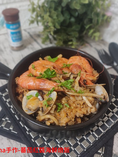 蕃茄紅醬海鮮燉飯 的食譜成品照片