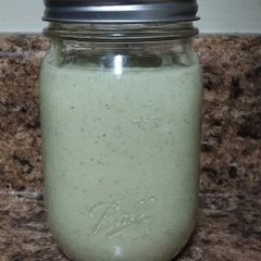 A picture of Tomatillo Avocado Ranch Dressing.