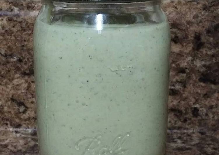 Recipe of Super Quick Tomatillo Avocado Ranch Dressing