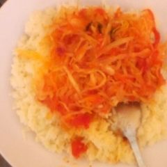 Boiled rice and cabbage stew#authormarathon# A picture of Boiled rice and cabbage stew#authormarathon#.