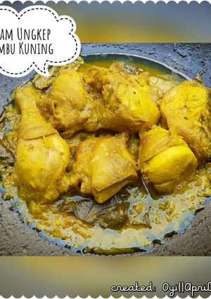 Foto resep Ayam Ungkep Bumbu Kuning