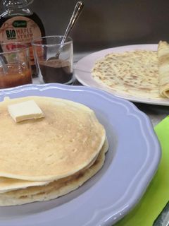 Glutén és tejmentes amerikai vagy tekerős palacsinta recept fotója