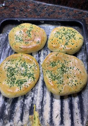 Una foto de Pancito de cebolla simil Pita !!!