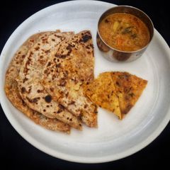 Leftover Sweet Potato Stuffed Paratha A picture of Leftover Sweet Potato Stuffed Paratha.