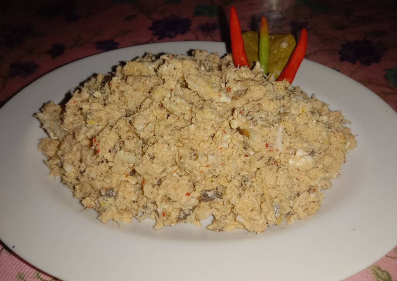 Botok tempe kerang putih