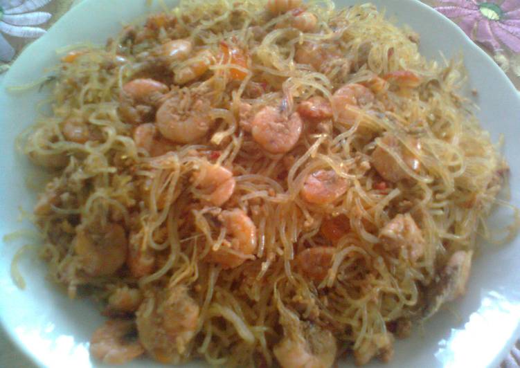 Resep Bihun goreng Udang dan Telur Asin, Sempurna