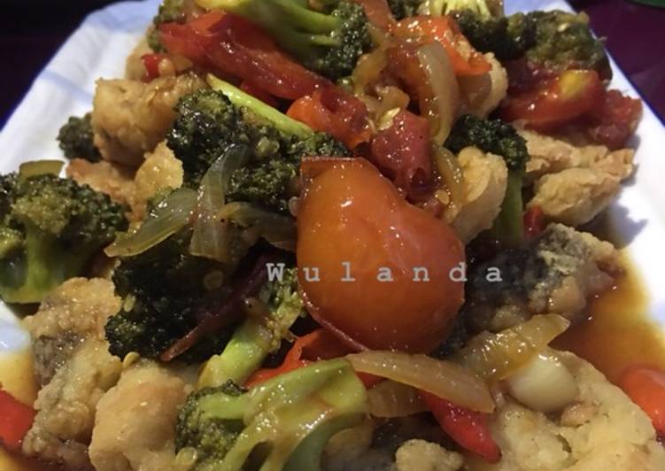 10 Resep: Ikan nila filet crispy(brokoli) saus teriyaki yang Lezat Sekali!