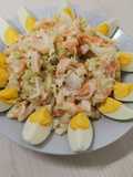 Ensalada de piña con aderezo de yogurt griego (super saludable)