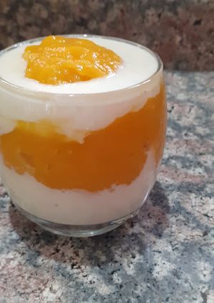 A picture of Mango pudding.