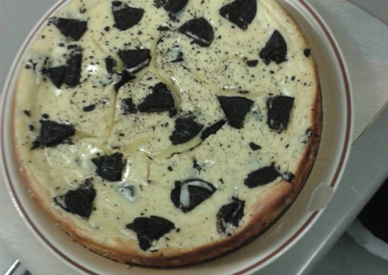 Oreo cookie cheesecake