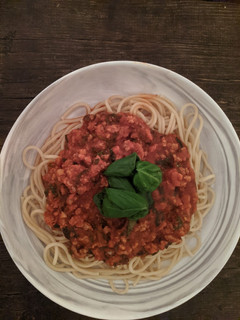 A picture of Spaghetti Bolognese.