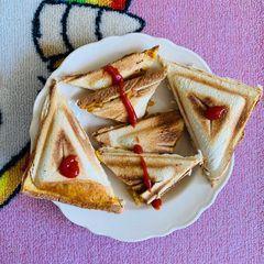 A picture of Pav bhaji sandwich.