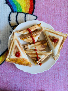 A picture of Pav bhaji sandwich.