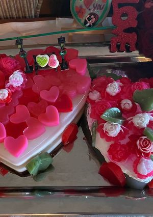A picture of Pink Hearts.