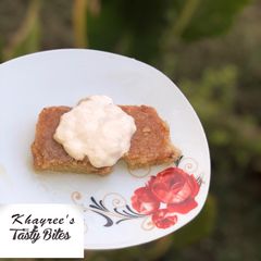 A picture of Classic Egyptian basbousa.