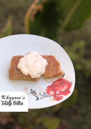A picture of Classic Egyptian basbousa.