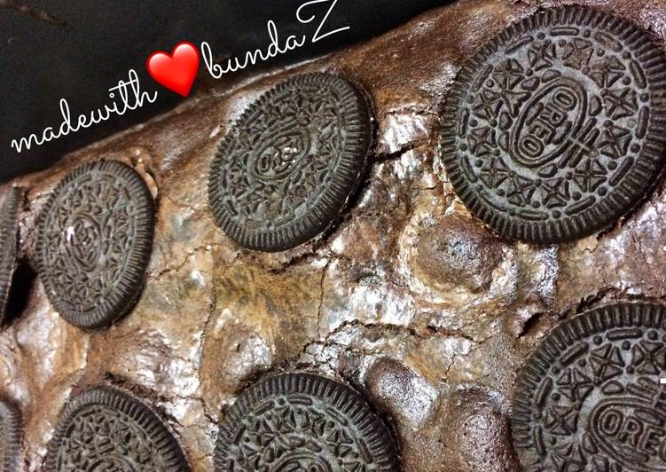 Brownies panggang oreo