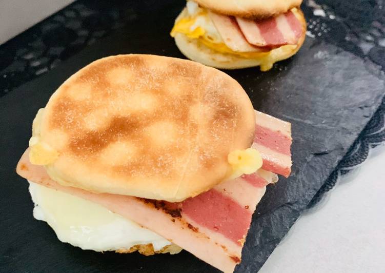 Comment Faire Des Mc Muffin bacon et œuf maison