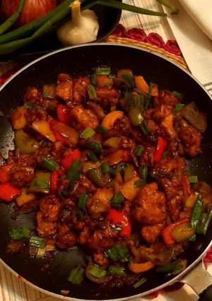 A picture of MINT Chilli GARLIC MUSHROOM.