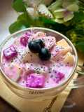 Pinkish Chia Seed Fruit Salad