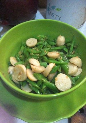 Foto resep Buncis Jahe Baso Ikan