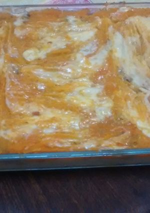 Una foto de Pastel de papas y calabaza