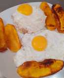Arroz a la cubana (estilo peruano)