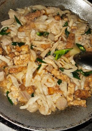 Foto resep Tumis jamur, tempe dan bakso