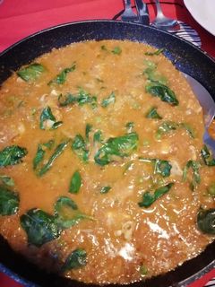 Una foto de Curry de pollo y calabaza