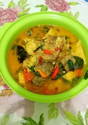 Foto resep Mangut Ikan pari / ikan pe asap masak santan
