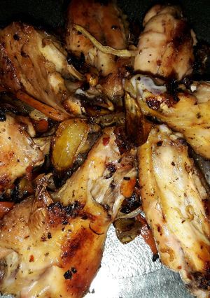 Una foto de Alitas de pollo crujientes