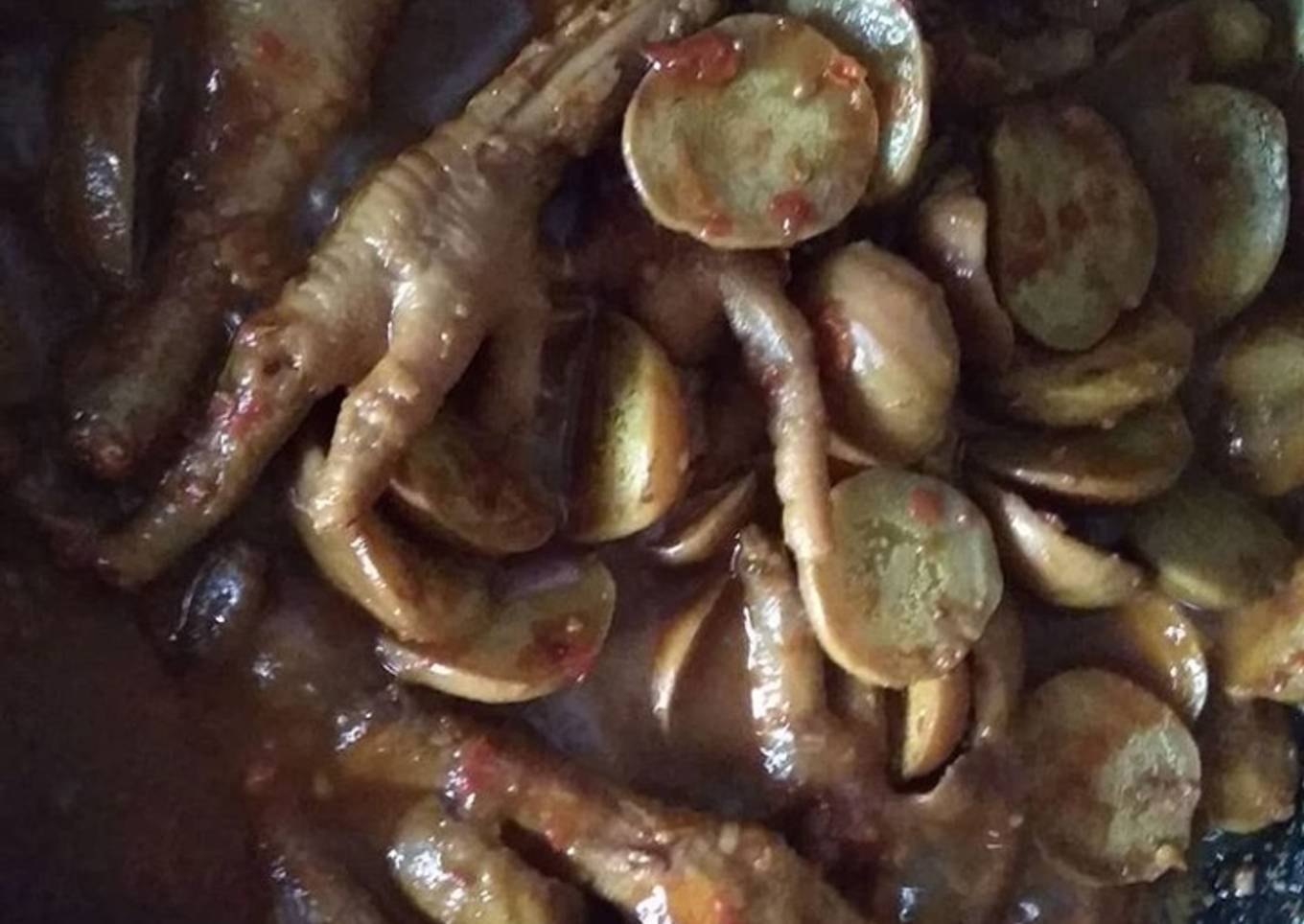 Rica rica jengkol ceker